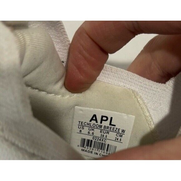 APL Women’s TechLoom Breeze White Knit Running Shoes Size 8 - Picture 8 of 11